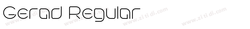 Gerad Regular字体转换 Gerad Regular字体转换